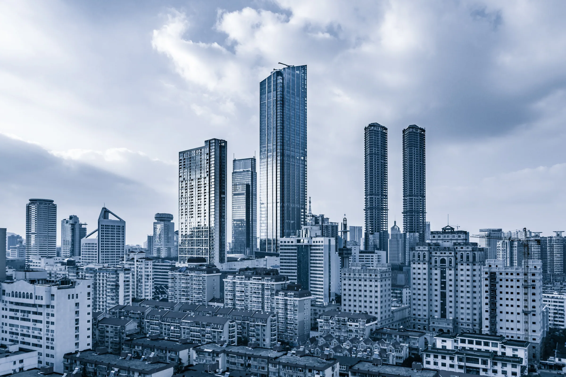 Panorámica urbana de edificios